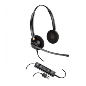 EncorePro HW525 MS USB, przewodowa słuchawka na dwoje uszu do biur i call center