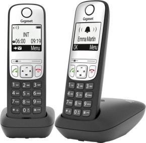 Gigaset A690 Duo telefon DECT z dwiema słuchawkami w zestawie