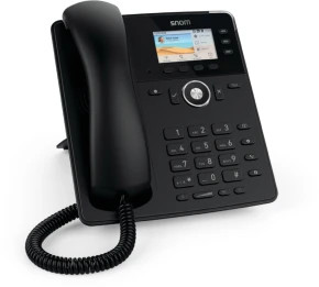 snom D717 przewodowy telefon IP VoIP, 6 kont SIP, kolor czarny