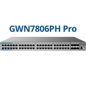 Grandstream GWN 7806PH PRO AV POE 48GE 6SFP+ zarządzalny switch L2++